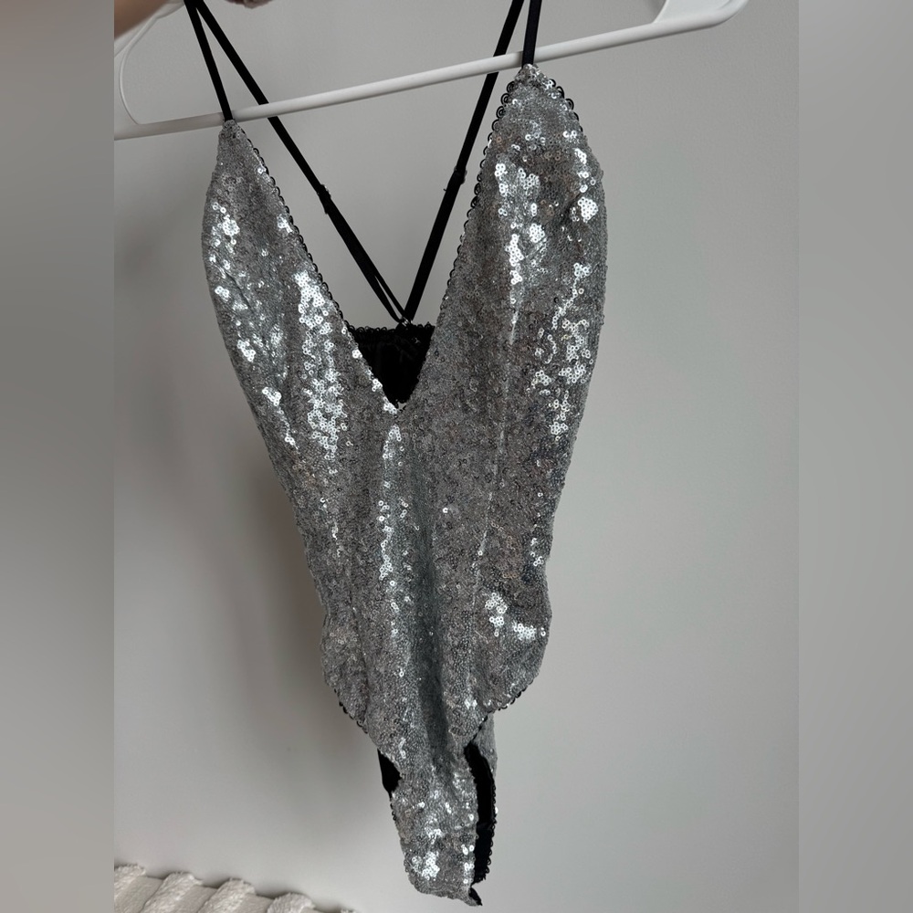 For Love and Lemons Sequin Bodysuit